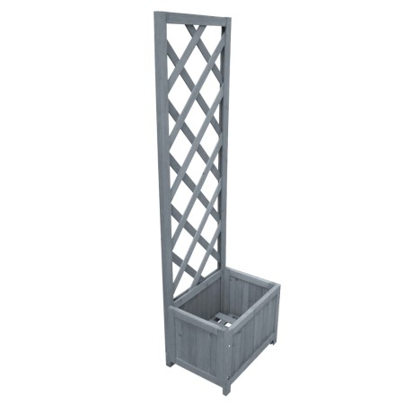vidaXL Spalier mit Blumenkasten 40x30x135 cm Massivholz Tanne  