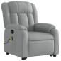 vidaXL Massagesessel mit Aufstehhilfe Hellgrau Stoff vidaXL Massagesessel mit Aufstehhilfe Hellgrau Stoff