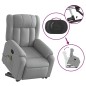 vidaXL Massagesessel mit Aufstehhilfe Hellgrau Stoff vidaXL Massagesessel mit Aufstehhilfe Hellgrau Stoff