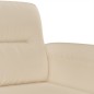 vidaXL 3-Sitzer-Sofa Creme 180 cm Mikrofasergewebe vidaXL 3-Sitzer-Sofa Creme 180 cm Mikrofasergewebe