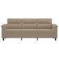 vidaXL 3-Sitzer-Sofa Taupe 180 cm Mikrofasergewebe vidaXL 3-Sitzer-Sofa Taupe 180 cm Mikrofasergewebe