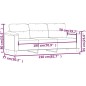 vidaXL 3-Sitzer-Sofa Taupe 180 cm Mikrofasergewebe vidaXL 3-Sitzer-Sofa Taupe 180 cm Mikrofasergewebe