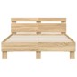 vidaXL Bettgestell mit Kopfteil Sonoma-Eiche 135x190 cm Holzwerkstoff vidaXL Bettgestell mit Kopfteil Sonoma-Eiche 135x190 cm Holzwerkstoff
