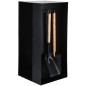 Esschert Design Holzlager Kaminbesteck Schwarz Stahl FF407 Esschert Design Holzlager Kaminbesteck Schwarz Stahl FF407