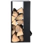 Esschert Design Holzlager Kaminbesteck Schwarz Stahl FF407 Esschert Design Holzlager Kaminbesteck Schwarz Stahl FF407