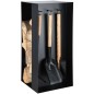 Esschert Design Holzlager Kaminbesteck Schwarz Stahl FF407 Esschert Design Holzlager Kaminbesteck Schwarz Stahl FF407