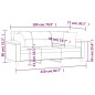vidaXL 3-Sitzer-Sofa mit Kissen Hellgrau 180 cm Mikrofasergewebe vidaXL 3-Sitzer-Sofa mit Kissen Hellgrau 180 cm Mikrofasergewebe