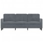 vidaXL 3-Sitzer-Sofa Dunkelgrau 180 cm Samt vidaXL 3-Sitzer-Sofa Dunkelgrau 180 cm Samt