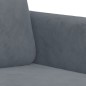vidaXL 3-Sitzer-Sofa Dunkelgrau 180 cm Samt vidaXL 3-Sitzer-Sofa Dunkelgrau 180 cm Samt