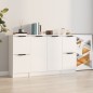 vidaXL Sideboards 3 Stk. Hochglanz-Weiß Holzwerkstoff vidaXL Sideboards 3 Stk. Hochglanz-Weiß Holzwerkstoff