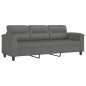 vidaXL 2-tlg. Sofagarnitur mit Kissen Dunkelgrau Mikrofasergewebe vidaXL 2-tlg. Sofagarnitur mit Kissen Dunkelgrau Mikrofasergewebe