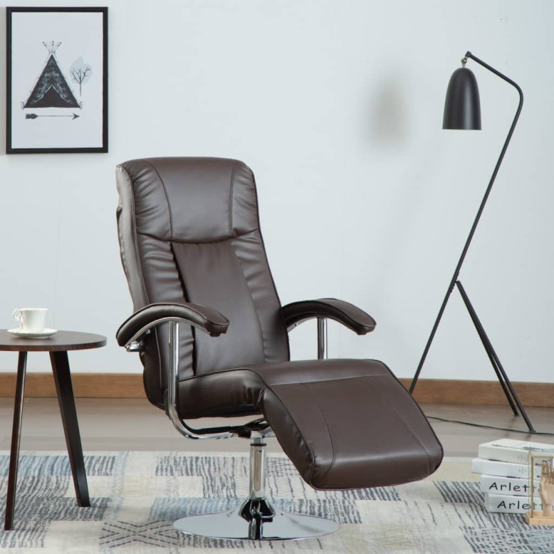 vidaXL TV-Sessel Braun Kunstleder vidaXL TV-Sessel Braun Kunstleder