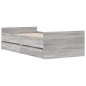 vidaXL Bettgestell mit Schubladen Grau Sonoma 100x200 cm vidaXL Bettgestell mit Schubladen Grau Sonoma 100x200 cm