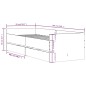 vidaXL Bettgestell mit Schubladen Weiß 90x200 cm vidaXL Bettgestell mit Schubladen Weiß 90x200 cm