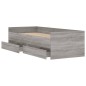 vidaXL Bettgestell mit Schubladen Grau Sonoma 90x200 cm vidaXL Bettgestell mit Schubladen Grau Sonoma 90x200 cm