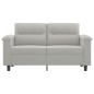 vidaXL 2-Sitzer-Sofa Hellgrau 120 cm Mikrofasergewebe vidaXL 2-Sitzer-Sofa Hellgrau 120 cm Mikrofasergewebe