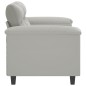 vidaXL 2-Sitzer-Sofa Hellgrau 120 cm Mikrofasergewebe vidaXL 2-Sitzer-Sofa Hellgrau 120 cm Mikrofasergewebe