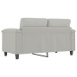 vidaXL 2-Sitzer-Sofa Hellgrau 120 cm Mikrofasergewebe vidaXL 2-Sitzer-Sofa Hellgrau 120 cm Mikrofasergewebe