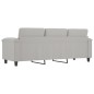 vidaXL 3-Sitzer-Sofa Hellgrau 180 cm Mikrofasergewebe vidaXL 3-Sitzer-Sofa Hellgrau 180 cm Mikrofasergewebe