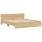 vidaXL Bettgestell mit Kopfteil Sonoma-Eiche 180x200 cm vidaXL Bettgestell mit Kopfteil Sonoma-Eiche 180x200 cm