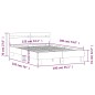 vidaXL Bettgestell mit Kopfteil Braun Eichen-Optik 135x190 cm vidaXL Bettgestell mit Kopfteil Braun Eichen-Optik 135x190 cm