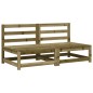 vidaXL Gartensofas ohne Armlehnen mit Kissen 2 Stk. Kiefernholz vidaXL Gartensofas ohne Armlehnen mit Kissen 2 Stk. Kiefernholz