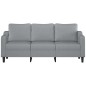 vidaXL 3-Sitzer-Sofa Hellgrau 180 cm Stoff vidaXL 3-Sitzer-Sofa Hellgrau 180 cm Stoff