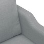 vidaXL 3-Sitzer-Sofa Hellgrau 180 cm Stoff vidaXL 3-Sitzer-Sofa Hellgrau 180 cm Stoff