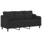 vidaXL 3-Sitzer-Sofa Schwarz 180 cm Stoff vidaXL 3-Sitzer-Sofa Schwarz 180 cm Stoff