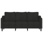 vidaXL 3-Sitzer-Sofa Schwarz 180 cm Stoff vidaXL 3-Sitzer-Sofa Schwarz 180 cm Stoff