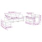 vidaXL 3-tlg. Sofagarnitur mit Kissen Dunkelgrau Mikrofasergewebe vidaXL 3-tlg. Sofagarnitur mit Kissen Dunkelgrau Mikrofasergewebe