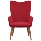 vidaXL Relaxsessel mit Hocker Weinrot Samt vidaXL Relaxsessel mit Hocker Weinrot Samt