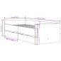 vidaXL Bettgestell mit Schubladen Schwarz 90x200 cm vidaXL Bettgestell mit Schubladen Schwarz 90x200 cm