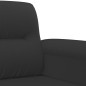 vidaXL 3-Sitzer-Sofa Schwarz 180 cm Mikrofasergewebe vidaXL 3-Sitzer-Sofa Schwarz 180 cm Mikrofasergewebe