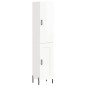 Highboard Hochglanz-Weiß 34,5x34x180 cm Holzwerkstoff Highboard Hochglanz-Weiß 34,5x34x180 cm Holzwerkstoff