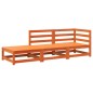 vidaXL Gartensofa mit Fußhocker 2-Sitzer Wachsbraun Massivholz Kiefer vidaXL Gartensofa mit Fußhocker 2-Sitzer Wachsbraun Massivholz Kiefer