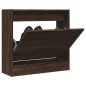 vidaXL Schuhregal Braun Eichen-Optik 60x21x57 cm Holzwerkstoff vidaXL Schuhregal Braun Eichen-Optik 60x21x57 cm Holzwerkstoff