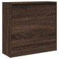 vidaXL Schuhregal Braun Eichen-Optik 60x21x57 cm Holzwerkstoff vidaXL Schuhregal Braun Eichen-Optik 60x21x57 cm Holzwerkstoff