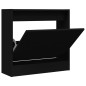 vidaXL Schuhschrank Schwarz 60x21x57 cm Holzwerkstoff vidaXL Schuhschrank Schwarz 60x21x57 cm Holzwerkstoff