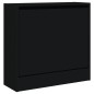 vidaXL Schuhschrank Schwarz 60x21x57 cm Holzwerkstoff vidaXL Schuhschrank Schwarz 60x21x57 cm Holzwerkstoff