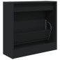 vidaXL Schuhschrank Schwarz 60x21x57 cm Holzwerkstoff vidaXL Schuhschrank Schwarz 60x21x57 cm Holzwerkstoff