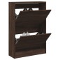 vidaXL Schuhschrank Braun Eichen-Optik 60x21x87,5 cm Holzwerkstoff vidaXL Schuhschrank Braun Eichen-Optik 60x21x87,5 cm Holzwerkstoff