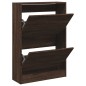 vidaXL Schuhschrank Braun Eichen-Optik 60x21x87,5 cm Holzwerkstoff vidaXL Schuhschrank Braun Eichen-Optik 60x21x87,5 cm Holzwerkstoff