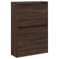 vidaXL Schuhschrank Braun Eichen-Optik 60x21x87,5 cm Holzwerkstoff vidaXL Schuhschrank Braun Eichen-Optik 60x21x87,5 cm Holzwerkstoff