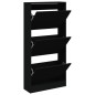 vidaXL Schuhschrank Schwarz 60x21x125,5 cm Holzwerkstoff vidaXL Schuhschrank Schwarz 60x21x125,5 cm Holzwerkstoff