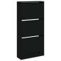 vidaXL Schuhschrank Schwarz 60x21x125,5 cm Holzwerkstoff vidaXL Schuhschrank Schwarz 60x21x125,5 cm Holzwerkstoff