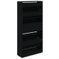 vidaXL Schuhschrank Schwarz 60x21x125,5 cm Holzwerkstoff vidaXL Schuhschrank Schwarz 60x21x125,5 cm Holzwerkstoff
