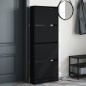 vidaXL Schuhschrank Schwarz 60x21x163,5 cm Holzwerkstoff vidaXL Schuhschrank Schwarz 60x21x163,5 cm Holzwerkstoff