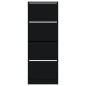 vidaXL Schuhschrank Schwarz 60x21x163,5 cm Holzwerkstoff vidaXL Schuhschrank Schwarz 60x21x163,5 cm Holzwerkstoff