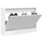 vidaXL Schuhschrank Weiß 80x21x57 cm Holzwerkstoff vidaXL Schuhschrank Weiß 80x21x57 cm Holzwerkstoff